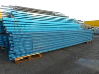 Polypal Pallet Racking Upright Frame  7.200 Mtr High x 900 mm Wide With Feet Used Grade 2  Blue  Industrial Steel Racking - Shelving - Storage - Not Dexion, Planned Storage, Stakrak or Link 51