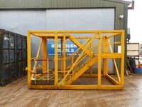 Used Modular Staircase Unit - Fire Escape Stairs - 2500mm High (ref b)