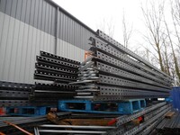 Link 51 Pallet Racking Upright Frame  5.850 Mtr x 1100 mm no Feet Used  Dark Grey  Industrial Steel Rack - Shelving - Storage - Not Redirack, Dexion, Planned Storage, or Stakrak