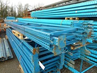 Polypal Pallet Racking Upright Frame  8.500 Mtr High x 795 mm Wide With Feet Used Grade 2  Blue  Industrial Steel Racking - Shelving - Storage - Not Dexion, Planned Storage, Stakrak or Link 51