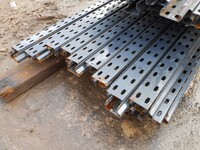 Used Link 51 Upright Single 4.200mtr Dark Grey no Foot - Racking - Industrial Steel Racking - Shelving - Storage - Not Redirack, Dexion, Planned Storage, Bito or Stakrak