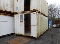 20 ft x  10 ft White Steel Storage Container - Used - Store