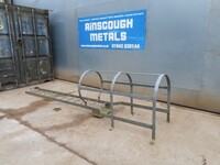 Used Ring / Access / Cage Ladder  4.070 Mtr O/a High  Galvanised  - 