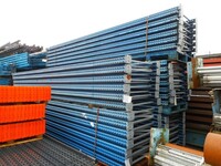 Stow Pallet Racking Upright Frame  5.500 Mtr High x 900 mm Wide With Feet Used Grade 1  Blue  Industrial Steel Racking - Shelving - Storage - Not Dexion, Planned Storage, Stakrak or Link 51