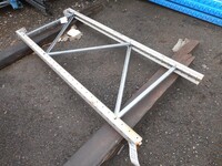 Link 51 Pallet Racking Upright Frame  2.200 Mtr x 900 mm With Feet Used Grade 1  Pale Grey  Industrial Steel Racking - Shelving - Storage - Not Redirack, Dexion, Planned Storage, or Stakrak