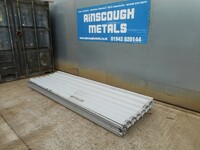 Roofing Sheets - Side Sheets - Reverse Profile 10ft/11ft x 0.900 Mtr Cover  Grey  Plastisol Coated - Used