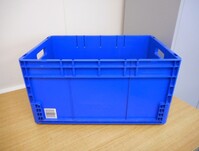 Used Plastic Stackable Box 600mm x 400mm x 320mm Blue - Euro Stacking, Crate, Tray, Tote, Industrial