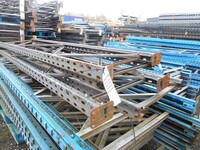 Link 51 Pallet Racking Upright Frame  2.600 Mtr x 600 mm With Feet Used Grade 3  Grey  Industrial Steel Racking - Shelving - Storage - Not Redirack, Dexion, Planned Storage, or Stakrak