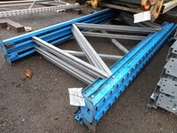 Apex Pallet Racking Upright Frame  7.200 Mtr x 1100 mm With Feet Used Grade 1  Blue  Industrial Steel Racking - Shelving - Storage - Not Link 51, Redirack, Dexion, Planned Storage, or Stakrak