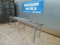 Used Roller Conveyor / Roller Bed / Gravity Roller 3.000mtr x 0.400mtr With Adjustable Legs
