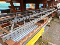 Link 51 Pallet Racking Upright Frame  5.400 Mtr x 800 mm no Feet Used Grade 2/3  Grey  Industrial Steel Racking - Shelving - Storage - Not Redirack, Dexion, Planned Storage, or Stakrak