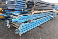 Apex Pallet Racking Upright Frame  4.810 Mtr x 1100 mm With Feet Used  Blue  Industrial Steel Racking - Shelving - Storage - Not Link 51, Redirack, Dexion, Planned Storage, or Stakrak