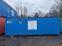 24ft x  9ft Blue Anti - Vandal Canteen / Unit / Cabin / Office / Container - Second Hand  - Canteen