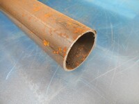 7.500/7.700 Mtrs 48.3mm x  2 mm  Steel Tube - Chs - Steel Pipe Drainage - Water Pipe - Surplus