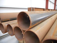 8.500 Mtrs 168.3mm x  5 mm  Steel Tube - Chs - Steel Pipe Drainage - Water Pipe - Surplus