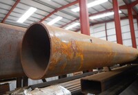 3.760 Mtrs 139.7mm x  5 mm  Steel Tube - Chs - Steel Pipe Drainage - Water Pipe - Surplus