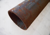 7.500/7.700 Mtrs 114.3mm x  3.5 mm  Steel Tube - Chs - Steel Pipe Drainage - Water Pipe - Surplus