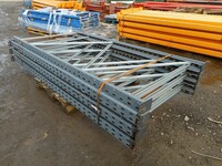 Link 51 Pallet Racking Upright Frame  2.480 Mtr x 1100 mm With Feet Used Grade 2  Grey  Industrial Steel Racking - Shelving - Storage - Not Redirack, Dexion, Planned Storage, or Stakrak