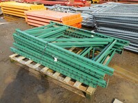 Redirack Pallet Racking Upright Frame  2.025 Mtr High x 1100 mm Wide With Feet Used Grade 2  Green  Industrial Steel Racking - Shelving - Storage - Not Dexion, Planned Storage, Stakrak or Link 51