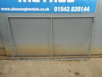 Used Pallet Racking Safety Back Guard 2200mm x 1200mm With 30mm x 20mm Frame Grey / Mesh Site Fence / Fencing Panel