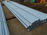 6.000/6.400 Mtrs 76.1 mm x  2 mm  Galvanised Steel Tube - Chs - Steel Pipe Drainage - Water Pipe - Unused