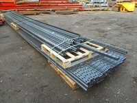 Used Link 51 Upright Single 7.800mtr Dark Grey no Foot - Racking - Industrial Steel Racking - Shelving - Storage - Not Redirack, Dexion, Planned Storage, Bito or Stakrak