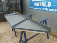Stormking Spray Foamed Insulated Flat Grp Lead Effect Splayed Bay Window Roof 1196/2150mm - Surplus