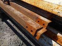 125 mm x 75 mm x 8 mm Mild Steel Angle Iron 3.840 Mtr - Used Painted