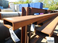 10.100 Mtr of 250 mm x 100 mm x  12.5mm Steel Box Section  ( Unused Stock Rusty )