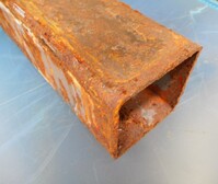 2.500 Mtr of 75 mm x 75 mm x  3 mm Steel Box Section  ( Surplus )