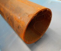 3.750 Mtrs 101.6mm x  3 mm  Steel Tube - Chs - Steel Pipe Drainage - Water Pipe - Surplus