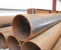 3.750 Mtrs 168.3mm x  6 mm  Steel Tube - Chs - Steel Pipe Drainage - Water Pipe - Surplus