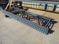 Link 51 Pallet Racking Upright Frame  3.450 Mtr x 900 mm no Feet Used Grade 2  Dark Grey  Industrial Steel Rack - Shelving - Storage - Not Redirack, Dexion, Planned Storage, or Stakrak