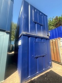 24ft x  9ft Blue Anti - Vandal Office / Unit / Cabin / Canteen / Container (ref 3034) -  Second Hand  - Office
