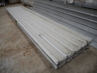 Used Roofing Sheets - Anti Condensation - Box Profile 17ft 4in x 1.000 Mtr Cover  Grey  Plastisol Coated