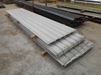 Used Roofing Sheets - Side Sheets - Reverse Profile 15ft/15ft 7in x 1.000 Mtr Cover  Grey  Plastisol Coated