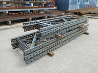 Link 51 Pallet Racking Upright Frame  3.000 Mtr x 800 mm no Feet Used Grade 2/3  Grey  Industrial Steel Racking - Shelving - Storage - Not Redirack, Dexion, Planned Storage, or Stakrak
