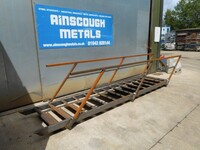 Used Steel Staircase 2.800 Mtr O/a Rise High 0.800 Mtr Internal Width  - C/w Handrail