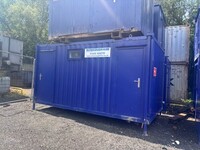 16ft x  9ft Blue Toilet Block 3 + 1 / Cabin / Container - Second Hand  - Toilet Block