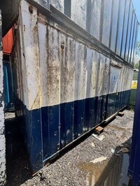 20ft x  10ft Blue & White Anti - Vandal Office / Unit / Cabin / Canteen / Container -  Second Hand  - Office / Canteen