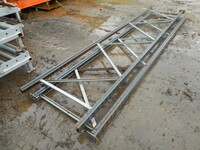 Link 51 Pallet Racking Upright Frame  4.000 Mtr x 900 mm With Feet Used Grade 2  Grey   Industrial Steel Racking - Shelving - Storage - Not Redirack, Dexion, Planned Storage, or Stakrak
