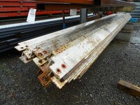 150 mm x 90 mm x 10 mm Mild Steel Angle Iron 5.815 Mtr - Used Painted, Cut Outs And Holes
