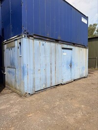 20ft x  8ft Blue Anti - Vandal Office / Unit / Cabin / Canteen / Container (ref 2069) -  Second Hand  - Office / Canteen