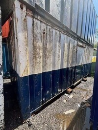 20ft x  10ft Blue & White Anti - Vandal Office / Unit / Cabin / Canteen / Container -  Second Hand  - Office / Canteen