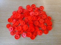 Roof Fixing Caps Poppy Red 29mm ( Bag of 100 )