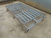 Twin Lane Roller Conveyor Table - 2110mm x 1080mm - Used (our Ref 8 & 9)