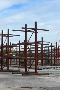 Used Vehicle Dismantler Car Storage Rack - Double Sided 4 Tier - Cantilever Racking, Heavy Duty, Breakers, Stock Management