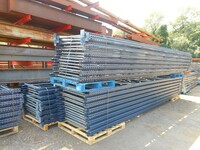 Mecalux Pallet Racking Upright Frame  6.000 Mtr x 1100 mm With Feet Used Grade 1  Dark Blue   Industrial Steel Racking - Shelving - Storage - Not Link 51, Dexion, Planned Storage, or Stakrak
