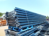 Mecalux Pallet Racking Upright Frame  6.000 Mtr x 1100 mm With Feet Used Grade 1  Dark Blue   Industrial Steel Racking - Shelving - Storage - Not Link 51, Dexion, Planned Storage, or Stakrak
