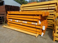 Link 51 Old Style Pallet Racking Cross Bar  2.700 Mtr  105 mm x 50 mm Closed Beam  Used Grade 2  Industrial Steel Racking - Not Redirack, Dexion, Planned Storage, or Stakrak